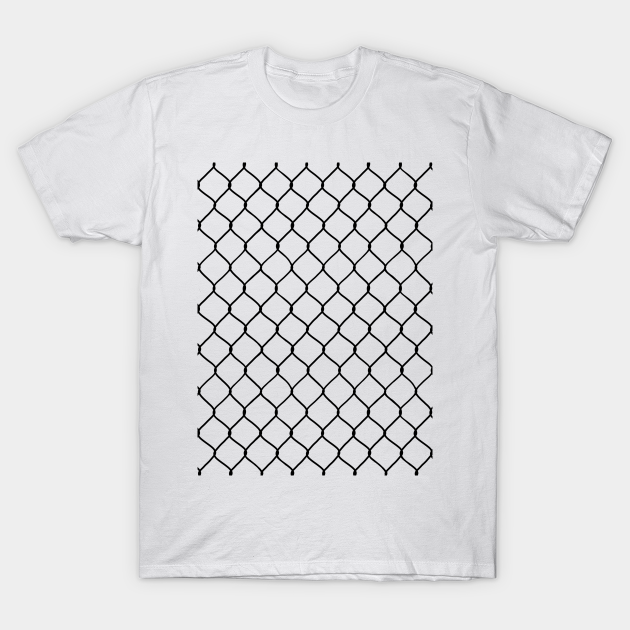 Chain Link Fence (Black) - Chain Link Fence - T-Shirt