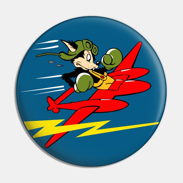 428th P-38 Fighter Squadron WWII Insignia Pin by Mandra