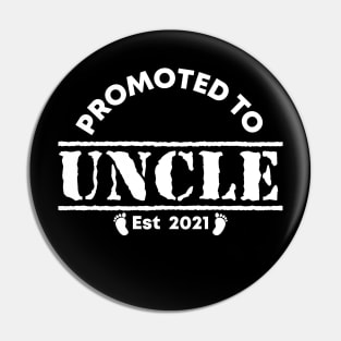 Vintage Promoted to uncle 2021 new uncle gift Pin