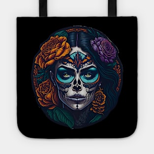 Stunning Sugar Skull Makeup Art for the Day of the Dead Tote