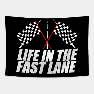 Life In The Fast Lane Mechanic Car Lover Enthusiast Gift Idea  Tapestry