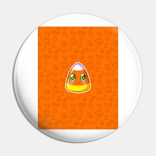 Cute little monster candy corn pattern Pin