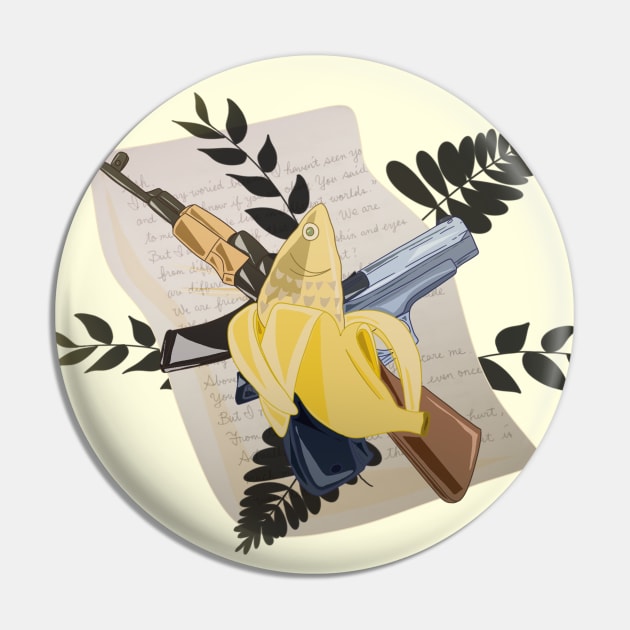 Banana Fish Pin by Baly0110