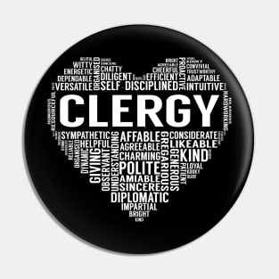 Clergy Heart Pin