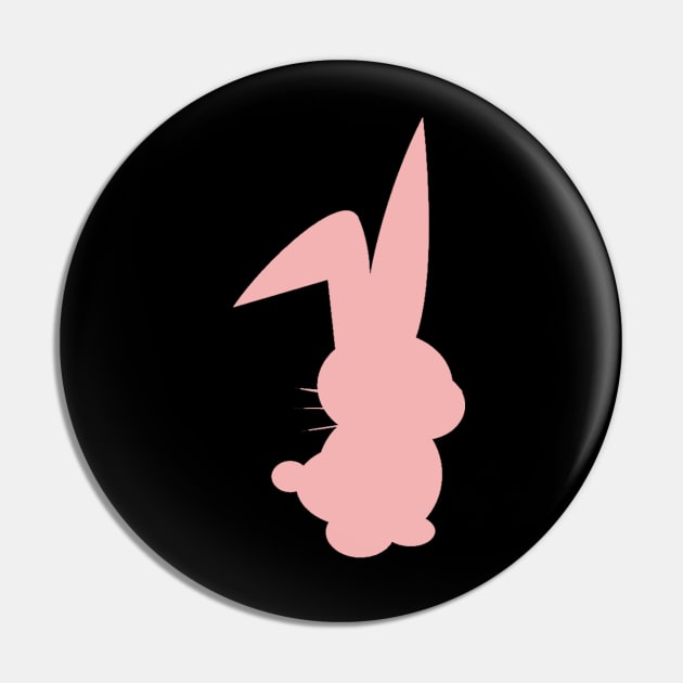 Bunny silhouette Pin by suckerpack