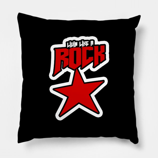 Rock Star Pillow by GLStyleDesigns