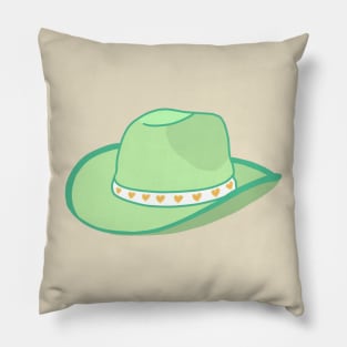 Cowgirl Hat (green) Pillow