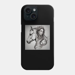 Horse and Girl Phone Case