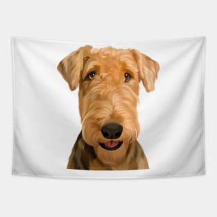 Airdale Terrier illustration Tapestry