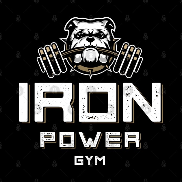 Bulldog Gym Mascot Illustration by michony