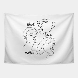 Black Lives Matter Strong African American Feminist Women's Faces Feminism Tapestry