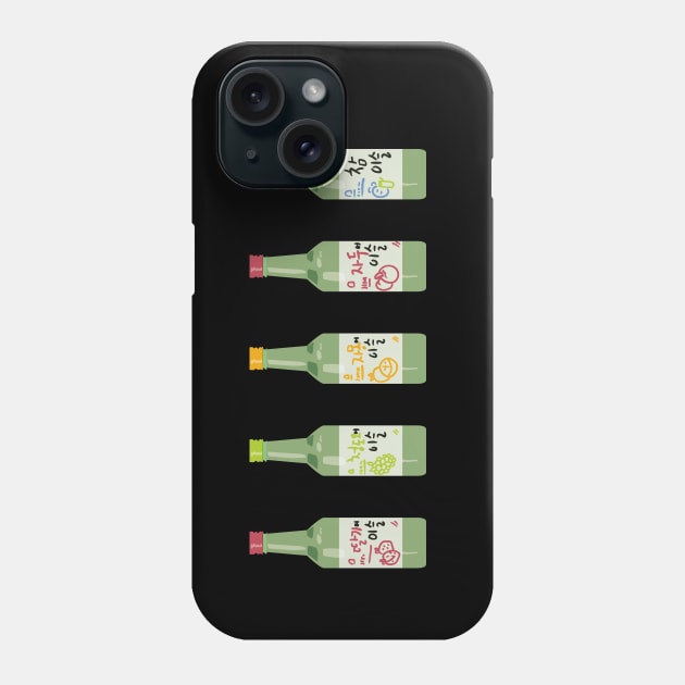 Soju drink korean aesthetics graphics illustration Phone Case by nanaminhae