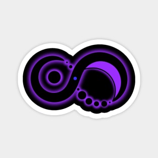 Solaris Moebius Violett (Logo gross) Magnet