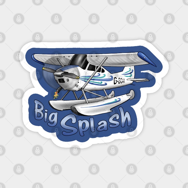 Cessna Seaplane Alaska Bush Floats Magnet by Funky Aviation