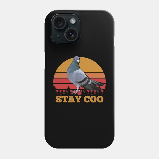 Stay Coo vintage pigeon Phone Case by giovanniiiii