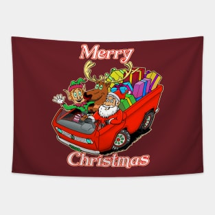 Santa Express Tapestry