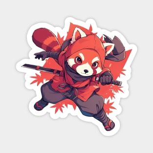 Red Panda Ninja Magnet