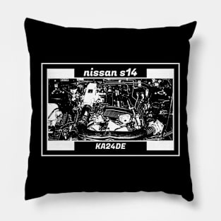 NISSAN SILVIA S14 KOUKI ENGINE (Black Version) Pillow