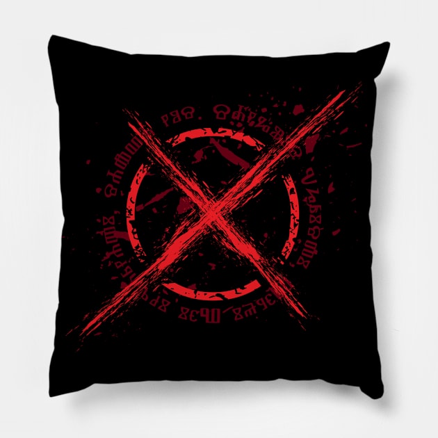 X Emblem Pillow by kostjuk