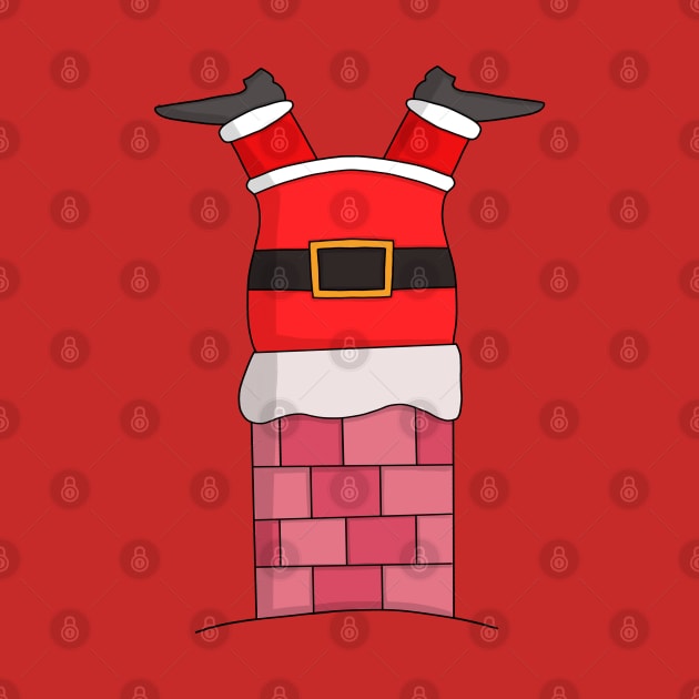 Santa Claus stuffed in the chimney by DiegoCarvalho