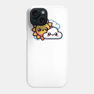 Sunny and Cloudy Besties Phone Case