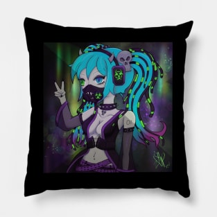 Cyber Goth Hatsune Miku Pillow