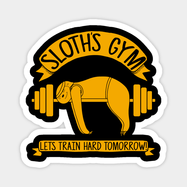 Sloths Gym Magnet by crackdesign