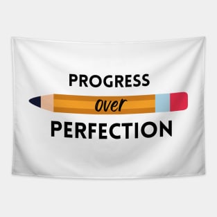 motivational progress over perfection back to school Tapestry