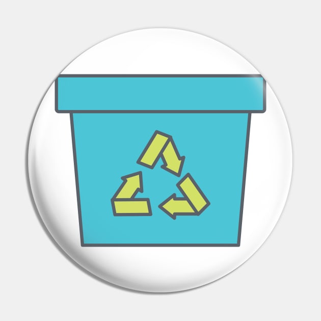 Recycle Bin Pin by Jonathan Wightman