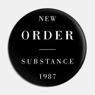 New Order Substance Pin