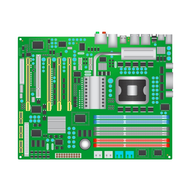 Classic Computer Mainboard for Geeks by dcohea