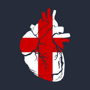 Welsh Flag Heart, Anatomical Design T-Shirt