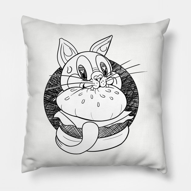 Catburger Pillow by Phreephur