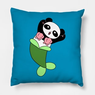 Mermaid Panda Pillow