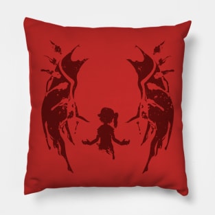 Scarlet Devil (Weathered) Pillow