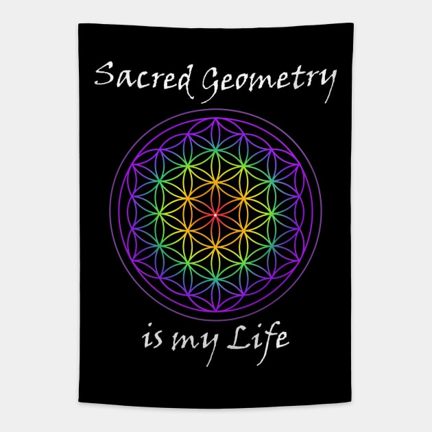 Sacred Geometry is my Life Tapestry by MettaArtUK