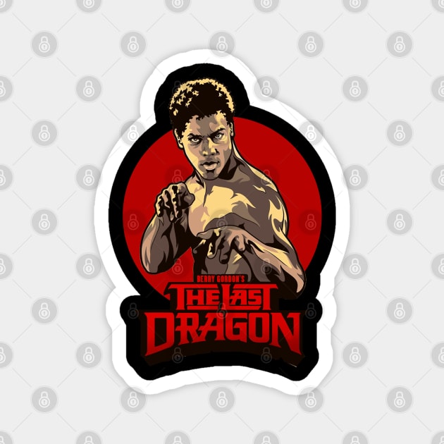 Bruce Leroy - last dragon Magnet by Dami BlackTint