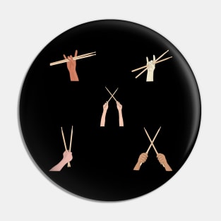 Set of Drumsticks Pin