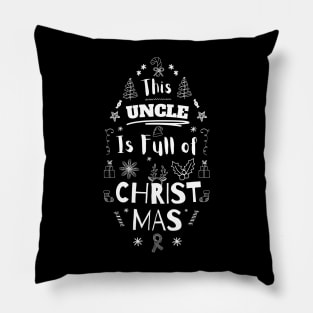 Jolly Uncle Typography Pillow