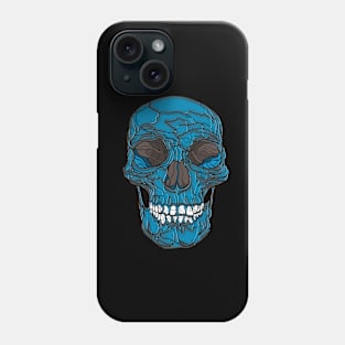 Blue skull #4 Phone Case