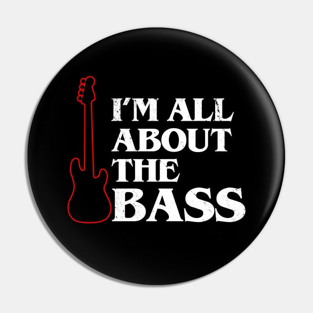 Funny Bass Guitar Bassist Slogan Gift For Bassist Bass Player Pin by BoggsNicolas