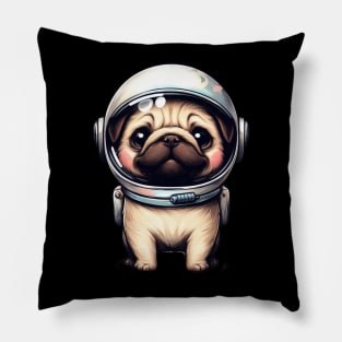 Pug astronaut cute little Pillow