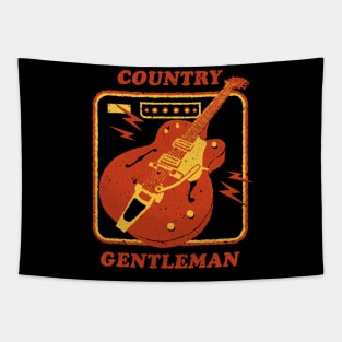 Country Gentleman Guitar Tapestry