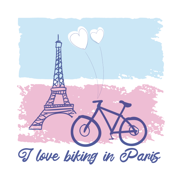 Biking In Paris by TheRealestDesigns