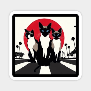 Cats on Ventura Boulevard 2 Magnet