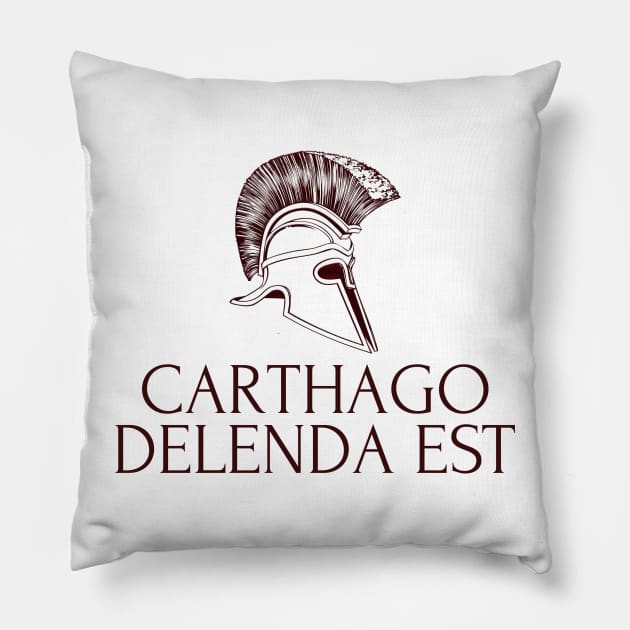 Carthago Delenda Est Pillow by Styr Designs