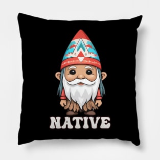 Kawaii Native American Indian Gnome Pillow