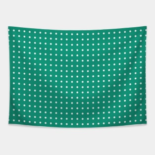 Light Sea Green Polka Dots Tapestry