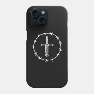 Broken Sword Barbed Wire Saint Martin of Tours Gothic Pocket Phone Case