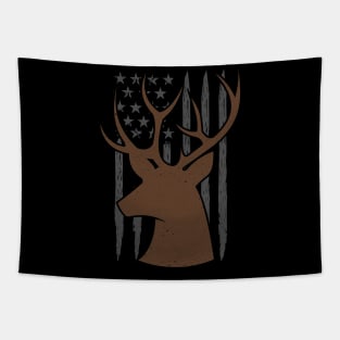 Deer Hunting America Flag Funny Hunting Lover Gift Tapestry